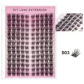 DIY Wimpernverlängerung Tray Set, künstliche Einzelwimpern für natürliches Augen Make-up. - B03