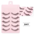 Leichte künstliche Wimpern Mehrpackung natürliches Volumen Fake Lashes für das tägliche Make-up. - DA11-Stil (DA11) / 5 Paar Set