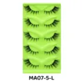 Künstliche Wimpern Grüne Schale 5 Paar Natürliche Dicke Angelschnur Stiel Make-up Schön - Grünes Tablett Stil (MA07-5-L)