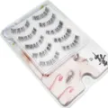 5 Paar Natürliche Künstliche Wimpern Weiches Band Wiederverwendbare Wimpern Make-up - Fünf Paare Verjüngte Wimpern M22