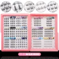 Faux cils en grappe segmentés sans colle look naturel pour extensions d'yeux quotidiennes - Zodiaque Grande Édition Segmenté Sans Colle