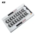 Magnetisches Wimpern Set 10 Paar Künstliche Wimpern mit 2 Eyeliner und Zange - K5