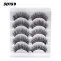 5 Paar 3D künstliche Wimpern natürliche dicke schwarze Volumen Wimpern Make-up Verlängerung - 5 Paare 3D159