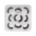 Flauschige künstliche Wimpern dicke strichrige Wimpern natürliches Volumen Make-up Verlängerung - Wispy Voluminöser Stil (DSD14)