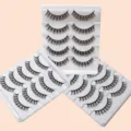 5 Paar künstliche Wimpern Set russischer Schwung Volumen flauschig Make-up Schönheit SKU - F3 Stil / 5 Paar Set