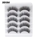 3D Falsche Wimpern 5 Paar Natürliche Künstliche Wimpern Wiederverwendbare Volumen Augen Make-up - 5 Paare 3D156