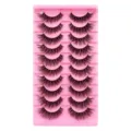 10 Paare Falsche Wimpern L Schwung Natuerlich Dicht Make-up Kosmetik Set Traeger - LD09 Stil