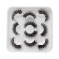 Spiky flauschige künstliche Wimpern Set, dramatisches Volumen dicke Wimpern in weißer Schale. - Wispy Voluminöser Stil (DSD17)