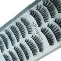 Dingsen 10 Paar 3D künstliche Wimpern natürliche mehrschichtige dicke geschwungene Wimpern - 3D Mehrschichtiger Stil (3D-153)