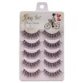 5 Paar Künstliche Wimpern Natürlich Fluffy Kreuz Dicke Wimpern Make-up Schönheitswerkzeuge - 5 Paare (Lila)