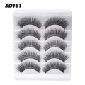 5 Paar 3D künstliche Wimpern natürliches Volumen weiche handgemachte Fake Lashes Make-up - 5 Paare 3D161