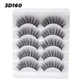 5 Paar 3D Künstliche Wimpern Natürliche Weiche Falsche Wimpern Make-up Wimperntablett - 5 Paare 3D160
