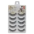 5 Paar Künstliche Wimpern Natürliche Lange Gekreuzte Falsche Wimpern Make-up Augen Tool Set - 5 Paare (Weiß)