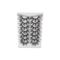 Lange fluffige künstliche Wimpern natürliche weiche dramatische Volumen Wimpern Multipack Set - Struppiger Langer Stil (DSC04) / 7 Paare Set