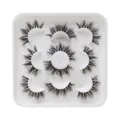 Großhandel flauschige künstliche Wimpern Set, dichte dramatische Volumen Wimpern in weiß. - Wispy Voluminöser Stil (DSD21)