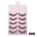 5 paare natürliche künstliche wimpern weiche handgemachte wimpern make-up verlängerung - Rosa 5 Paare (008) / 5 Paar Set