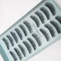 Dingsen 10 Paar 3D mehrschichtige künstliche Wimpern natürliche dicke geschwungene Wimpern - Natürlicher 3D Stil (3D-156)