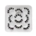 Spiky Cluster künstliche Wimpern Set, buschiges dichtes Design für dramatisches Make-up, weiß. - Wispy Voluminöser Stil (DSD22)