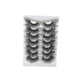 Flauschige lange künstliche Wimpern dramatisches dickes Volumen handgemachte Wimpern Set für Frauen. - Struppiger Langer Stil (DSC03) / 7 Paare Set