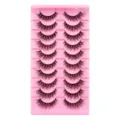 10 Paar künstliche Wimpern natürliche dichte L-Schwung lange dicke Fake Lashes Tablett. - LD13 Stil