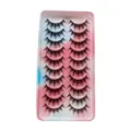 10 Paar Künstliche Wimpern Natürliche Lange Make-up Dicke Volumen Wimpern Kosmetik Box - 10 Paare (SA207) / Schwarz