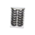 Flauschige lange künstliche Wimpern Multipack, dramatische Volumen Wimpern für perfekte Augen. - Struppiger Langer Stil (DSC01) / 7 Paare Set