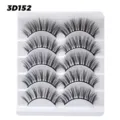 5 Paar 3D Künstliche Wimpern Natürlicher Look Weiche Fake Lashes Make-up Verlängerung Set - 5 Paare 3D152