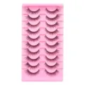 10 Paar künstliche Wimpern natürliche dicke L-Schwung Make-up Schönheit Tablett Set Verlängerung - LD14 Stil