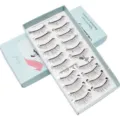 10 Paare handgemachte künstliche Wimpern natürliche dicke lockige weiche Make-up Werkzeuge - Natürlicher Dicker Stil (W021)