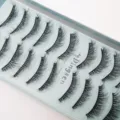 10 paare 3d künstliche nerz wimpern natürliche dicke volumen flauschige wimpern make up set kit - Realistischer Natürlicher Stil (3D-159)