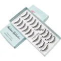 10 Paar handgemachte künstliche Wimpern gemischter Stil natürlich dick geschwungen Make-up - Natürlicher Dicker Stil (W022)