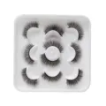 Flauschiges, unordentliches künstliches Wimpernset mit weißer Schale für Augen-Make-up. - Wispy Voluminöser Stil (DSD26)