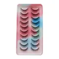 10 Paare künstliche Wimpern natürliche Cosplay Augen Make-up Kosmetik Set Schale - 10 Paare (SA210) / Schwarz