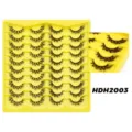 20 Paar flauschige künstliche Wimpern dramatische kurze Volumen Wimpern im Großhandel - HDH2003