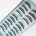 10 Paare 3D natürliche dichte künstliche Wimpern weiche leichte Handarbeit Make-up Tool - Exquisiter 3D Stil (3D-161)