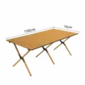 Camping table cover size chart showing 150x70cm large dimensions for outdoor picnic tables. - Extra Large