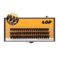 Segmentierte künstliche Wimpern 40P Büschel Wimpernverlängerung Make-up Beauty Werkzeug Set - Hitzegebundene Cluster-Wimpern (40P, DD Curl) / 10mm