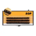 Professionelle segmentierte künstliche Wimpern 50P Büschel Kamelie Wimpernverlängerung. - Hitzegebundenes Cluster 50P DD Curl / 10mm