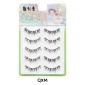 Natürliche künstliche Wimpern fünf Paar leicht Angelsteg Stil Make-up Zubehör Werkzeuge - Baumwollband Stil (QX) / 5 Paar Set