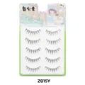 Künstliche Wimpern transparentes Band 5 Paar natürliches Make-up Schönheitswerkzeug - Transparentes Band Stil (ZB15) / 5 Paar Set