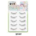 5 Paar Natürliche Künstliche Wimpern Transparenter Band Weiche Make-up Werkzeuge QF26Y - Transparentes Band Stil (QF26) / 5 Paar Set