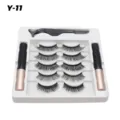 Magnetisches Wimpernset mit 5 Paar künstlichen Wimpern, 2 Eyelindern und einer Pinzette. - Y-11