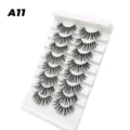 8 Paar dicke natürliche künstliche Wimpern Make-up Verlängerung Schönheitswerkzeug A11 - Dichter Stil (A11)