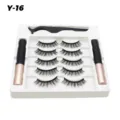 Magnetisches künstliche Wimpern Set mit 5 Paar Wimpern und 2 Eyeliner Tuben für Make-up. - Y-16