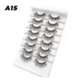 8 Paar Künstliche Wimpern Natürliche Dicke Fake Lashes Make-up Display Tray Set Variante - Dichter Stil (A15)