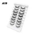 Künstliche Wimpern Set mit weißem Display-Tablett für den perfekten täglichen Augenaufschlag. - Dichter Stil (A19)