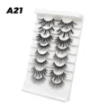 Künstliche Wimpern 8 Paare Natürliche Dicke Volle Falsche Wimpern Modell A21 Variante. - Dichter Stil (A21)