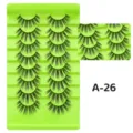 Professionelles künstliches Wimpern Set dichte natürliche schwarze Wimpern Variante - Dichter Stil (A-26)
