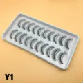 10 Paar künstliche Wimpern natürliches Make-up grenzüberschreitender Großhandel Kosmetikwerkzeuge. - 10 Paare (Y1) / Schwarz