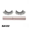 Magnetische künstliche Wimpern Set mit Eyeliner natürlicher Look Make-up Werkzeug für Damen - 3D Dichter Stil (SA122)